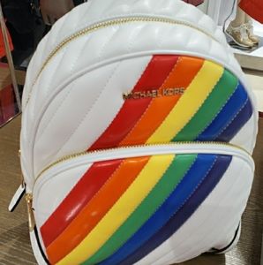 SOLD *NEW* Michael Kors Rainbow Pride Backpack